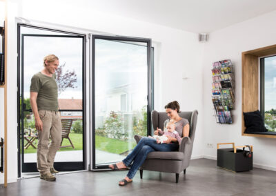 Fliegengitter Drehtür