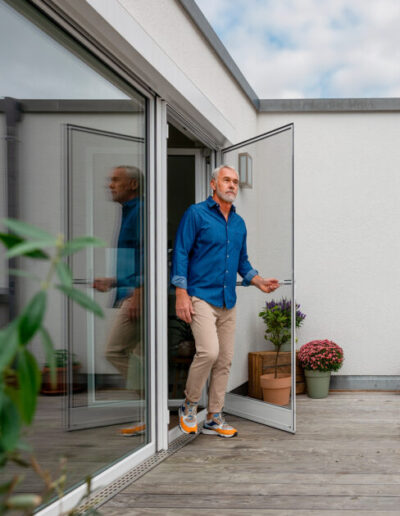 Fliegengitter Drehtür