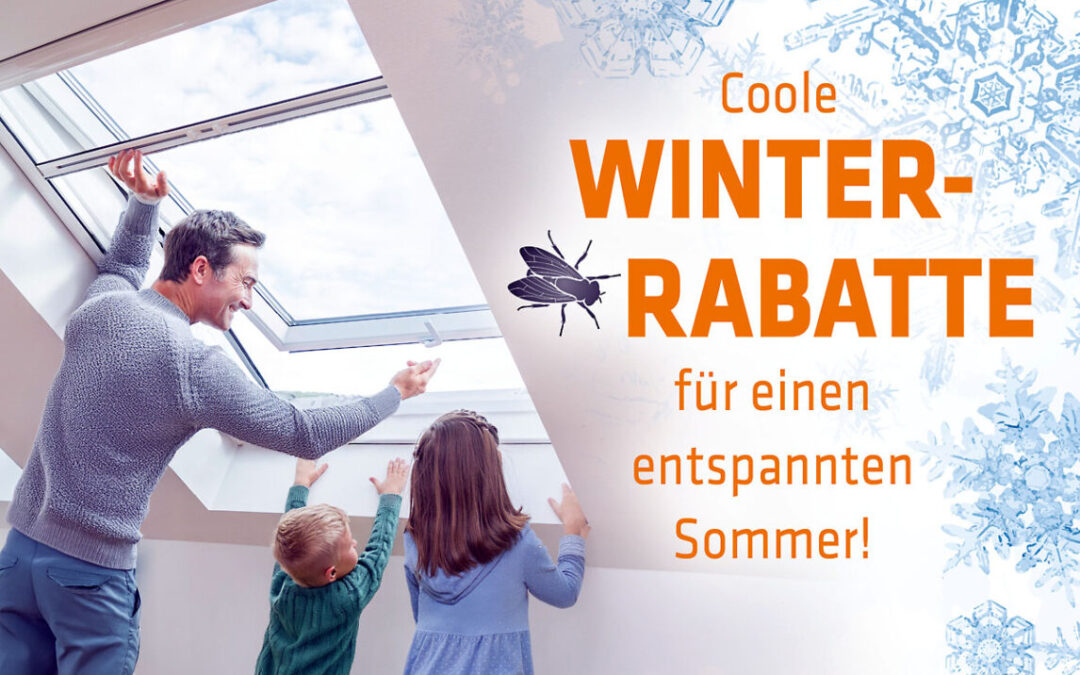 Rabatt auf Insektenschutz Gitter